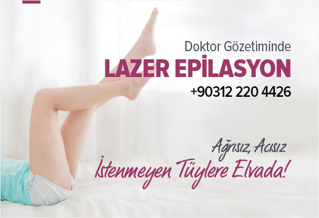 lazer epilasyon ile istenmeyen tüylerden kurtulun!